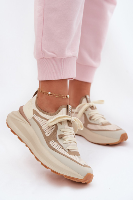 sportiniai bateliai Moteriškas Big Star TT274571 HI-POLY SYSTEM smėlio spalvos