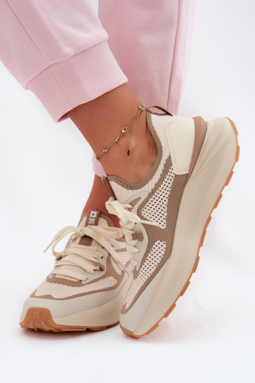 sportiniai bateliai Moteriškas Big Star TT274571 HI-POLY SYSTEM smėlio spalvos