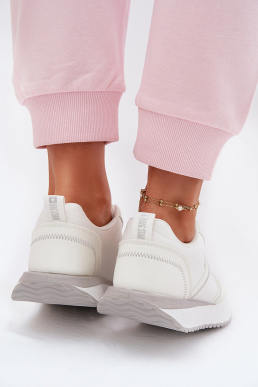 Sneakers modelio batai Moteriškas su platforma Big Star TT274279 baltos spalvos