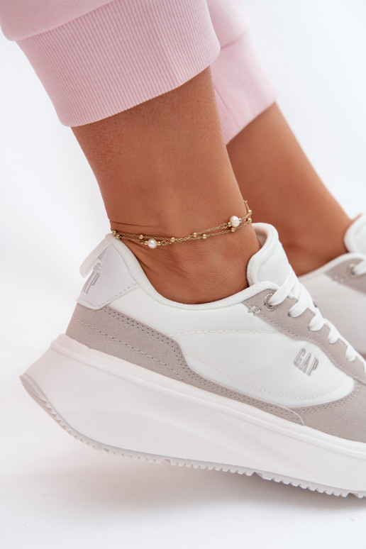 Sneakers modelio batai Moteriškas su platforma GAP PENELOPE GPIN6155300061 baltos spalvos