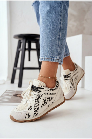 Oda iš zomšos Sneakers modelio batai Moteriškas Big Star TT274548 baltos spalvos 2