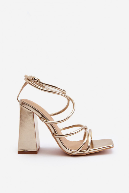Tai turidingi Aukštakulniai sandalai aukso spalvos Josette