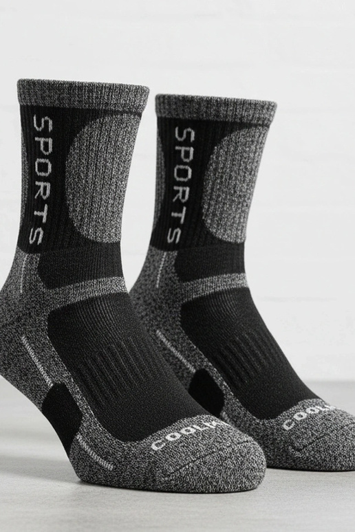 Tamsiai pilkos šiltos moterų kojinės...