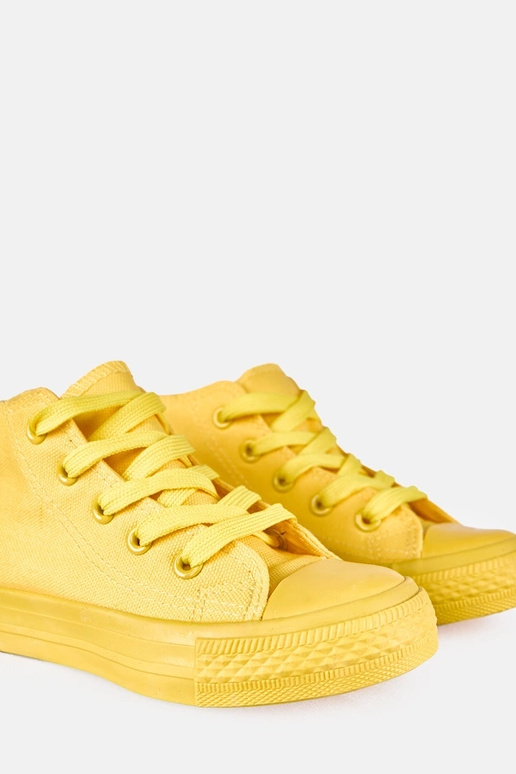 Geltoni vaikų sportbačiai aukšti Laly