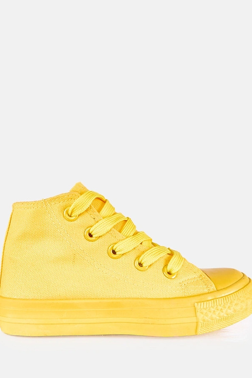 Geltoni vaikų sportbačiai aukšti Laly