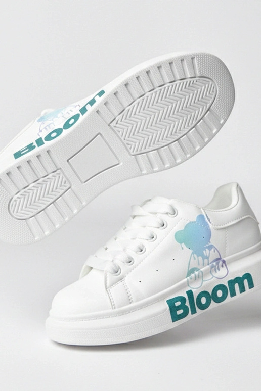 Balti sportbačiai su platforma ir...