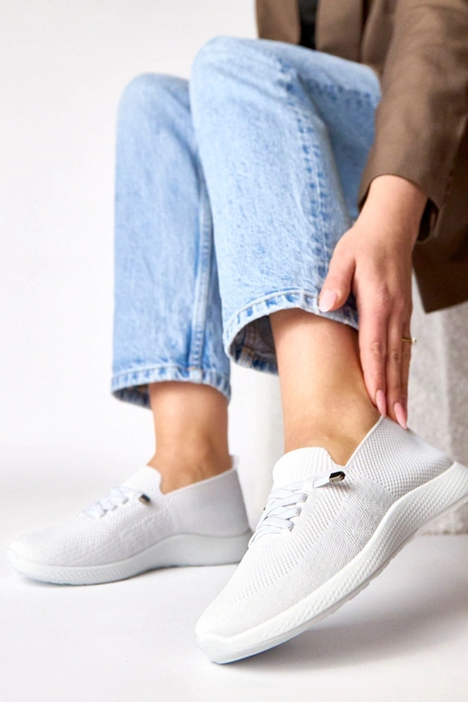 Balti moterų sportiniai sportbačiai Léa