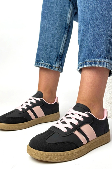 Juodi-rožiniai kasdieniai sportbačiai platforma Thérèse 2