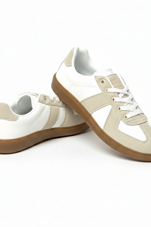 Balti-smėlio spalvos sportbačiai...