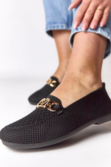 Juodi tekstiliniai mokasai...