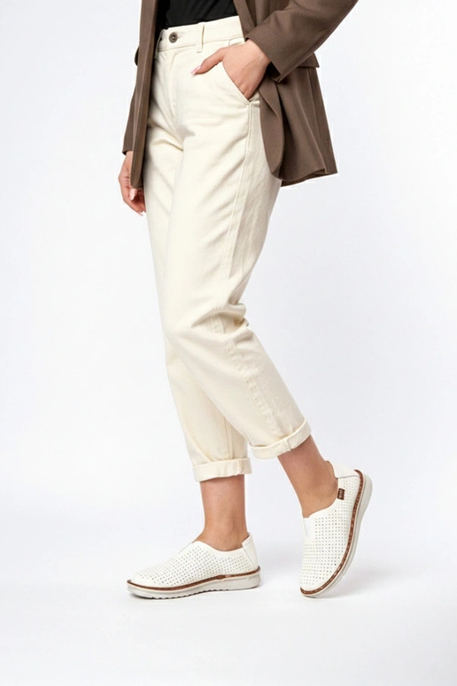 Balti ažūriniai įmaunami pusbačiai Rosa