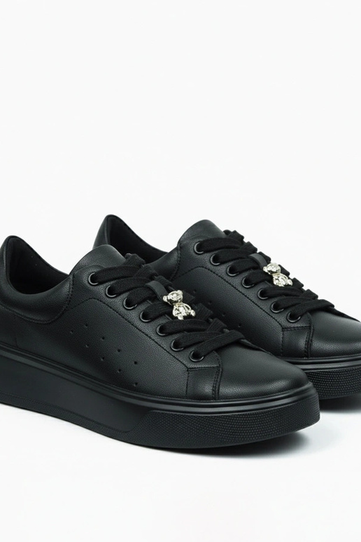 Juodi odiniai sportbačiai su...