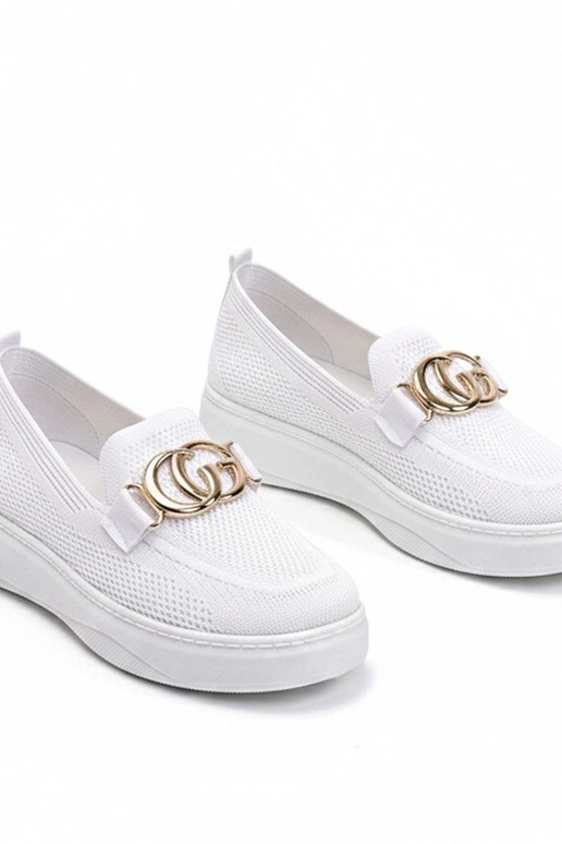 Balti įmaunami audiniai sportbačiai...