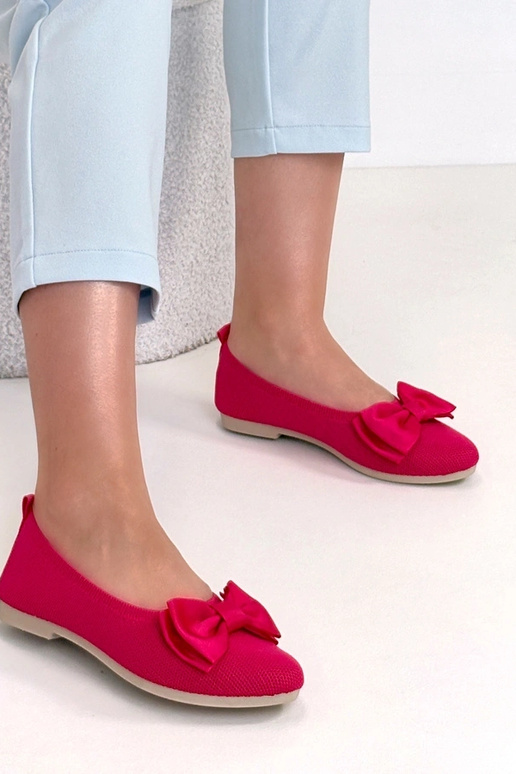 Rožinės audinės balerinukės su...