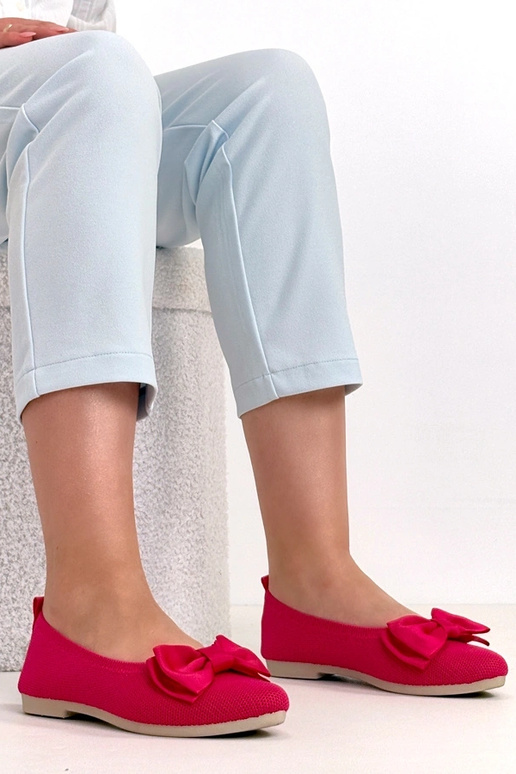 Rožinės audinės balerinukės su...