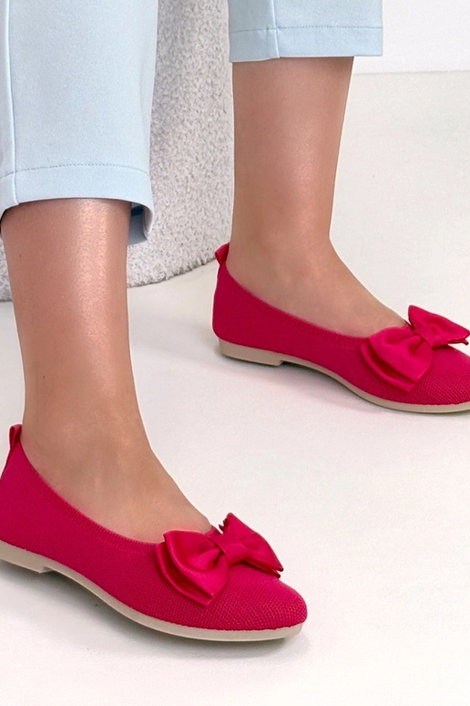 Rožinės audinės balerinukės su...