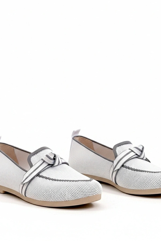 Baltos audinės balerinukės su...