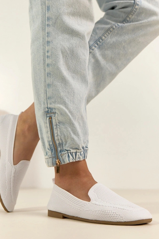 Balti audiniai mokasinai Addison