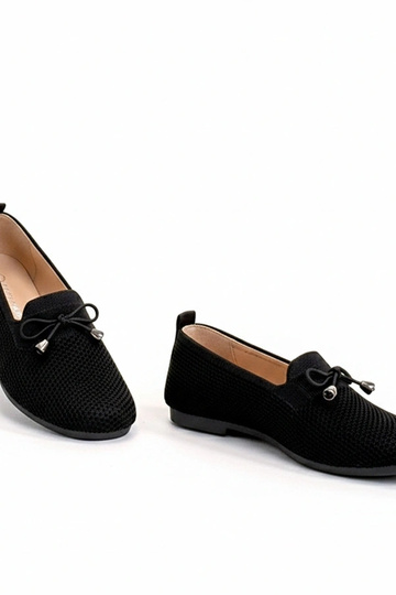 Juodi audiniai mokasinai su...