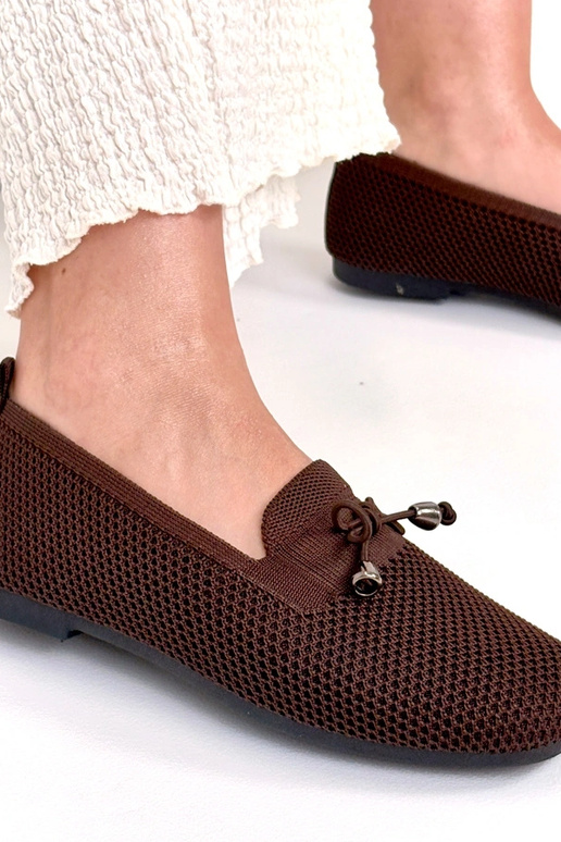 Rudi audiniai mokasinai su kaspinėliu...