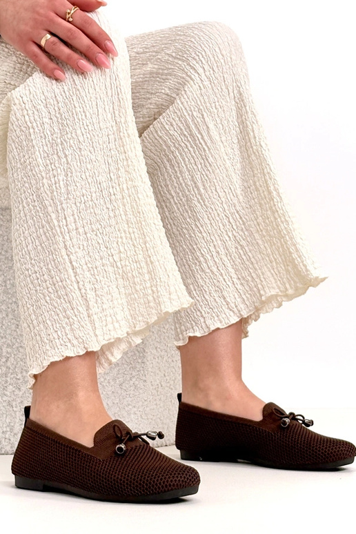 Rudi audiniai mokasinai su kaspinėliu...