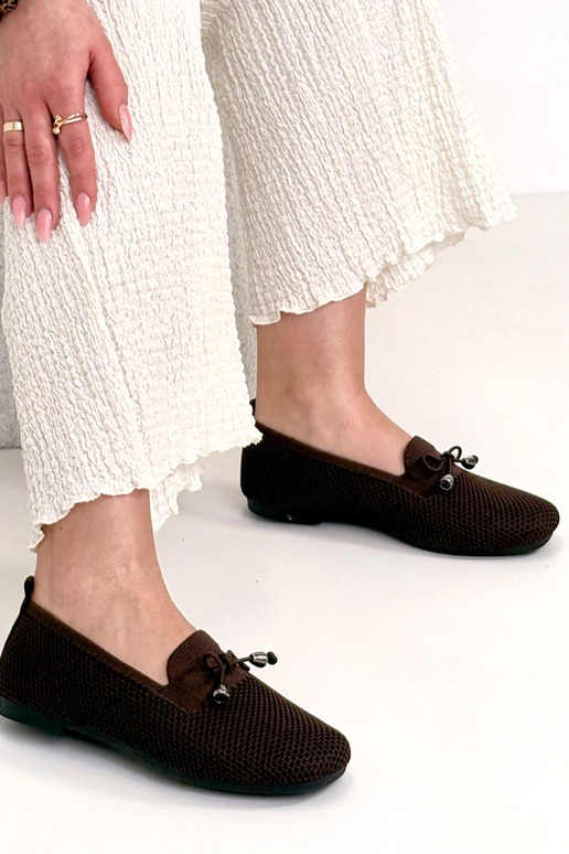 Rudi audiniai mokasinai su kaspinėliu...