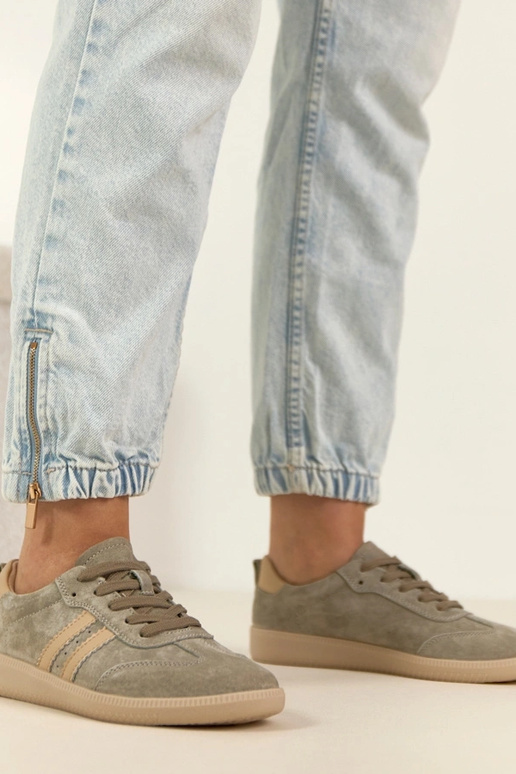 Chaki odiniai sportbačiai Filippo