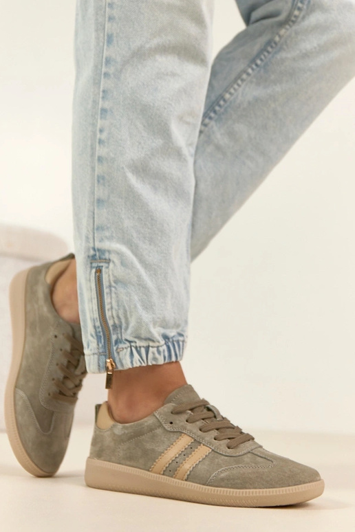 Chaki odiniai sportbačiai Filippo