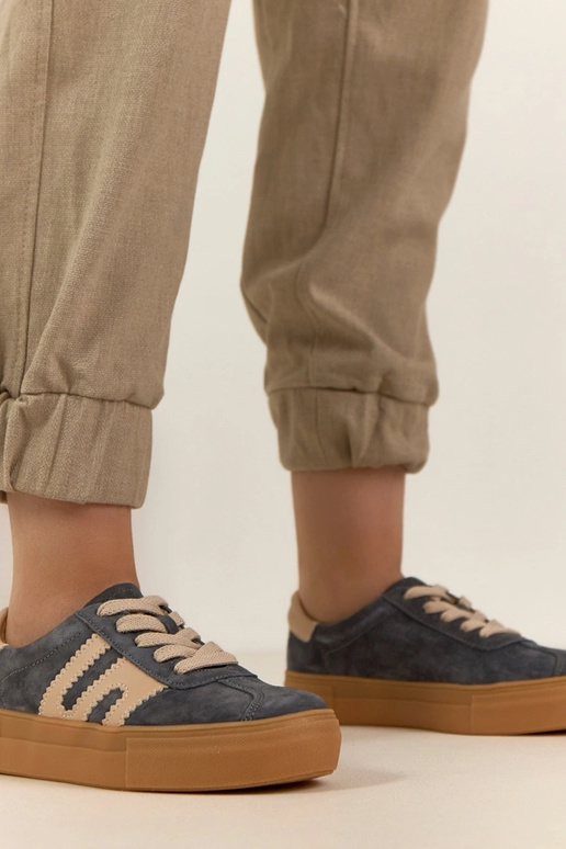 Pilki odiniai sportbačiai su...