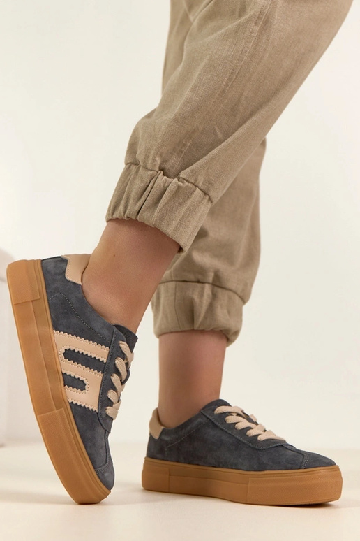 Pilki odiniai sportbačiai su...