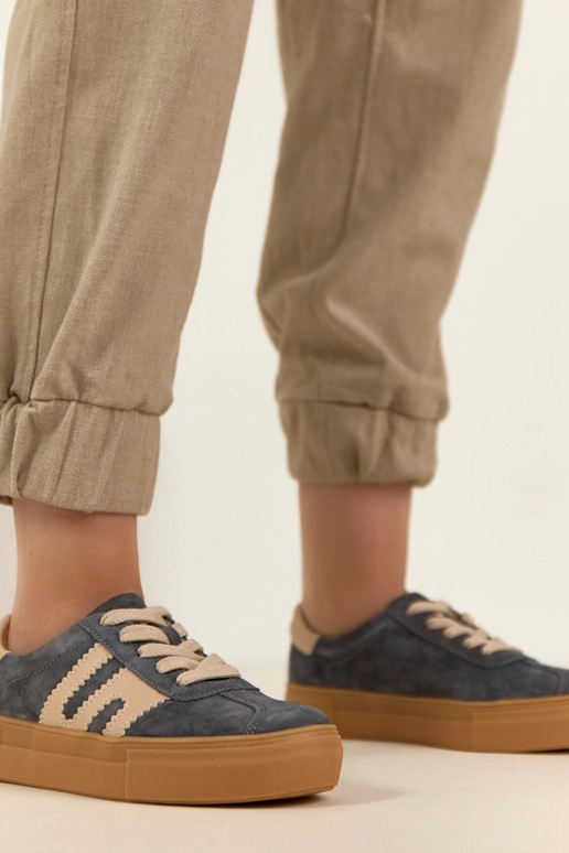 Pilki odiniai sportbačiai su...