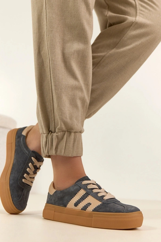 Pilki odiniai sportbačiai su...