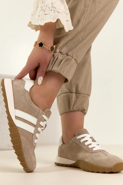 Smėliniai odiniai sportbačiai Filippo