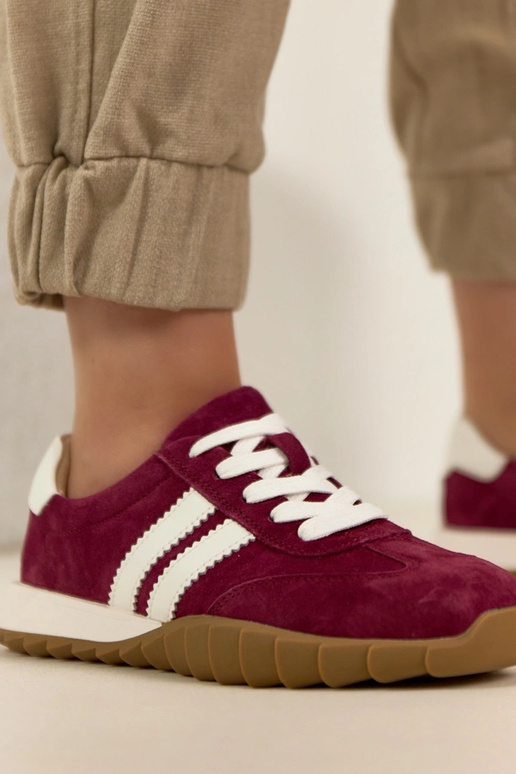 Bordo odiniai sportbačiai Filippo