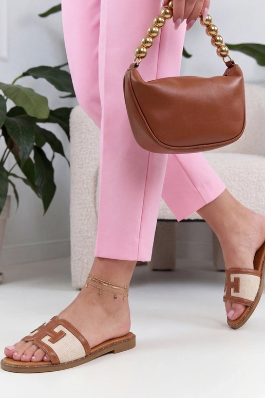 Rudi elegantiški šlepečiai Gia