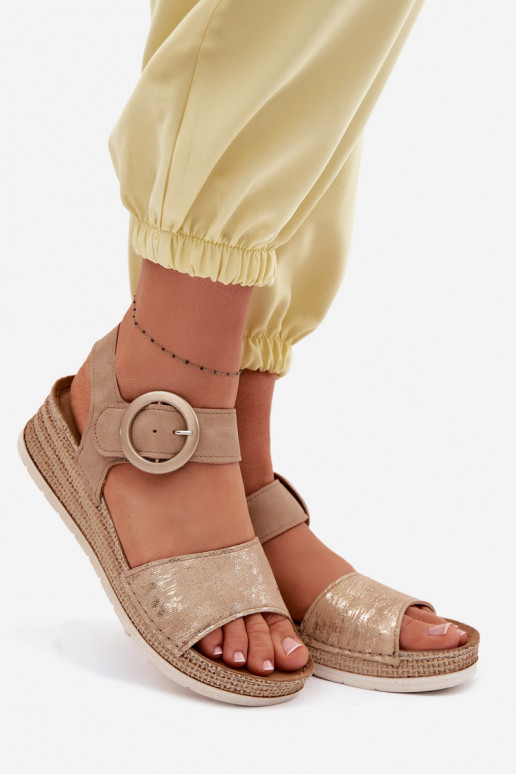 Moteriškos basutės Inblu RV000013 rudos spalvos