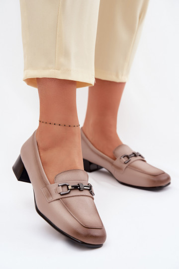 Oda batai Moteriškas Klocke su ornamentais Vinceza 39978 smėlio spalvos