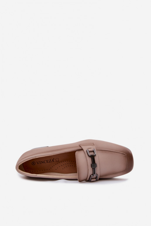 Oda batai Moteriškas Klocke su ornamentais Vinceza 39978 smėlio spalvos