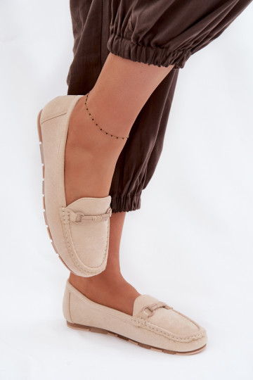 Mokasinai Moteriškas butas smėlio spalvos Olisa