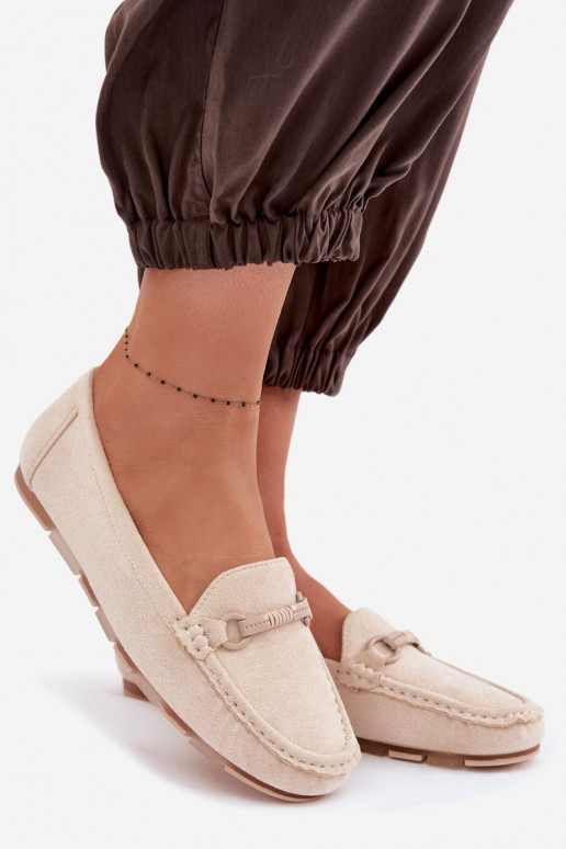 Mokasinai Moteriškas butas smėlio spalvos Olisa