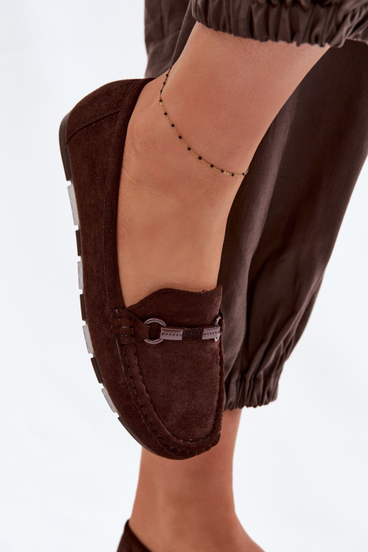 Mokasinai Moteriškas butas CzekoladoĮe Olisa