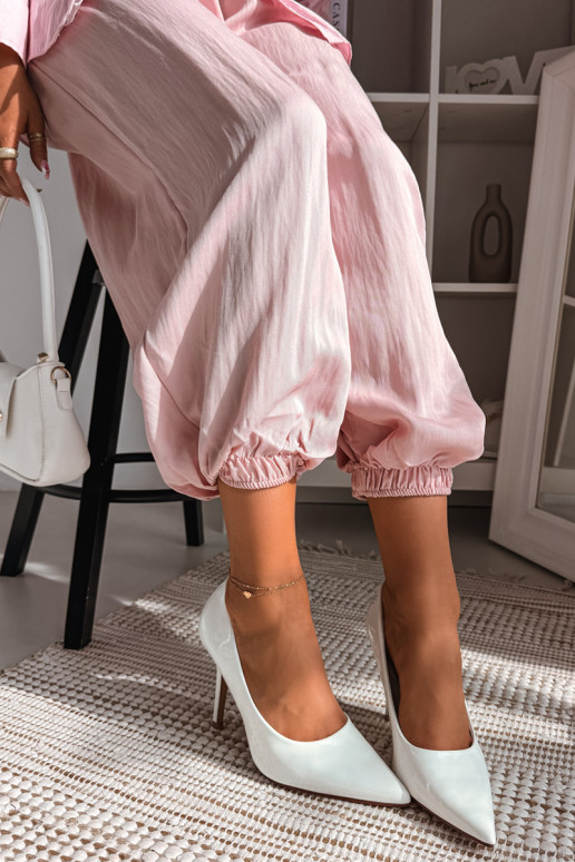 Klasikiniai lakuoti aukštakulniaisuImitacji Skóry baltos spalvos Odira