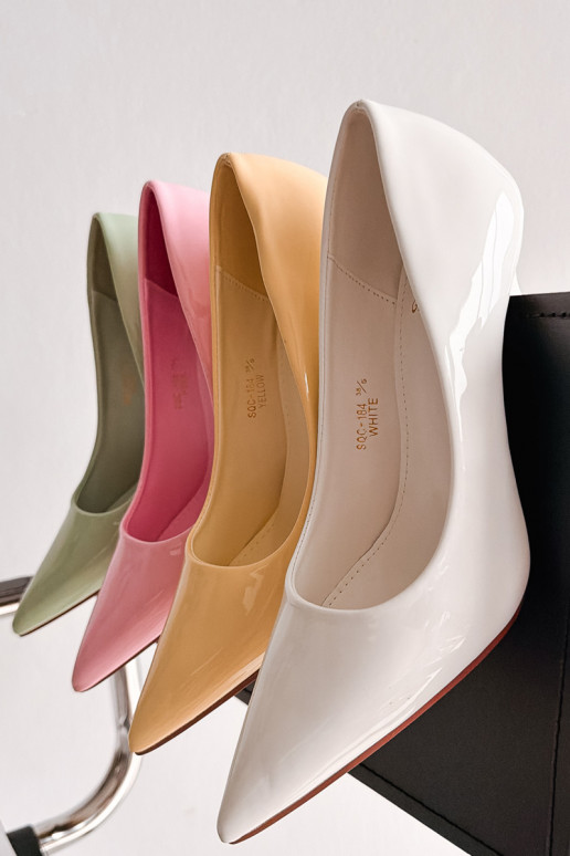 Klasikiniai lakuoti aukštakulniaisuImitacji Skóry baltos spalvos Odira