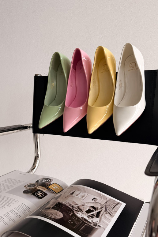 Klasikiniai lakuoti aukštakulniaisuImitacji Skóry rožinės spalvos Odira