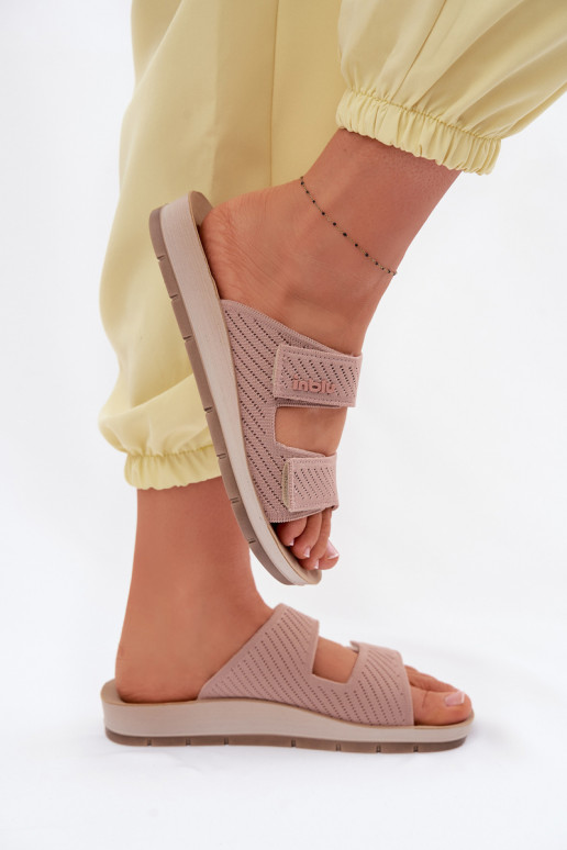 Moteriškos šlepetės INBLU AG000015 rožinės spalvos