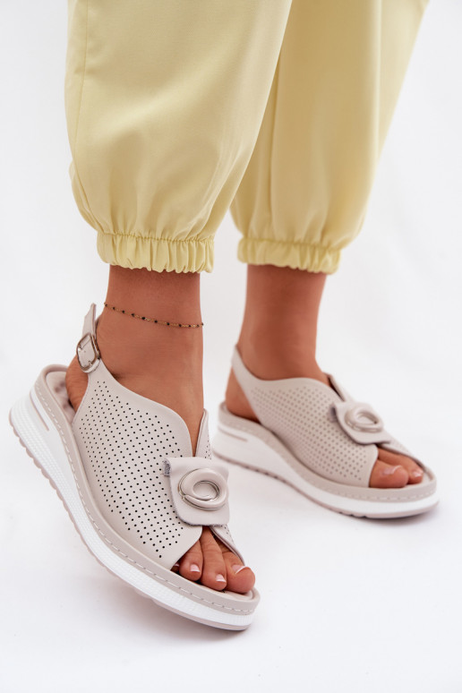 Moteriškos basutės Moteriškas Su puošniais Detalem pilkos spalvos Deliva