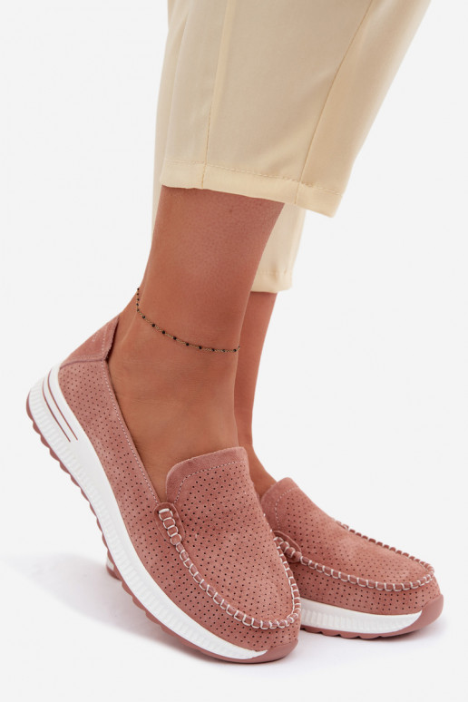 Zomšiniai mokasinai Moteriškas rožinės spalvos Pevina