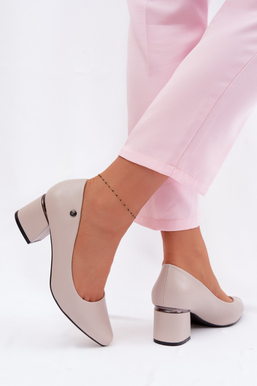 Bateliai su kulniukais Vinceza 62292 pilkos spalvos