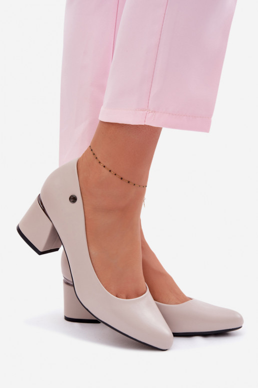 Bateliai su kulniukais Vinceza 62292 pilkos spalvos