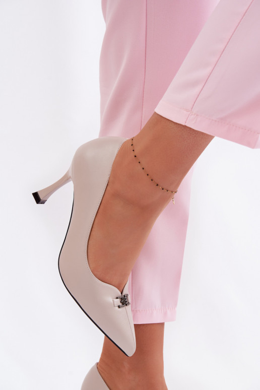 aukštakulniai bateliai Su puošniais Detalem Vinceza 62291 pilkos spalvos